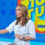 Lori’s chambray ruched dress on Good Morning America