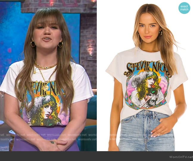 Madeworn Stevie Nicks Tee worn by Kelly Clarkson on The Kelly Clarkson Show