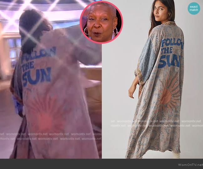 Magnolia Pearl Follow The Sun Kimono worn by Whoopi Goldberg on The View