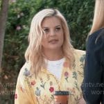 Maxie’s yellow floral embroidered top on General Hospital