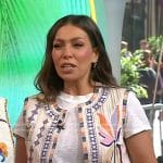 Melissa Garcia’s embroidered vest on Today