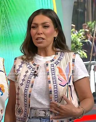 Melissa Garcia’s embroidered vest on Today