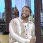 Method Man’s beige stripe shirt on Live with Kelly and Mark