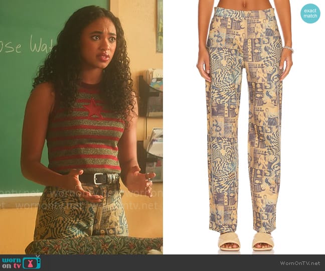 Miaou Fargo Pants in Wanted worn by Tabitha 'Tabby' Hayworth (Chandler Kinney) on Pretty Little Liars Original Sin