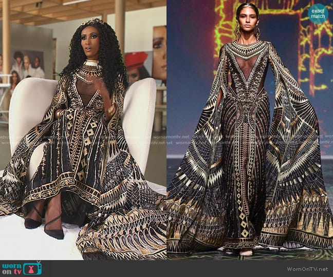 Michael Cinco Fall 2022 Couture worn by Chanel Ayan (Chanel Ayan) on The Real Housewives of Dubai