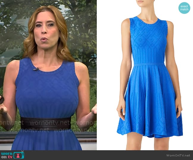 Milly Knit Dress worn by Stephanie Abrams on CBS Mornings