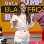 Monica Mangin’s cargo jumpsuit on Live with Kelly and Mark