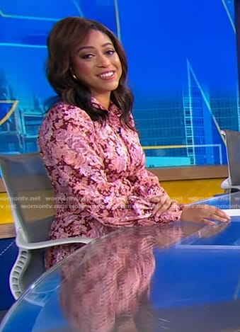 Morgan's pink floral dress on Good Morning America