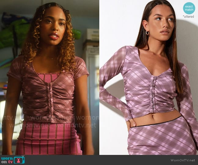 Motel Wesley Top worn by Faran Bryant (Zaria) on Pretty Little Liars Original Sin