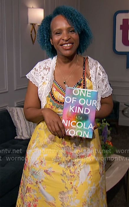 WornOnTV: Nicola Yoon’s yellow floral maxi dress on The Talk | Clothes ...