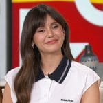 Nina Dobrev’s white shirtdress on The Talk