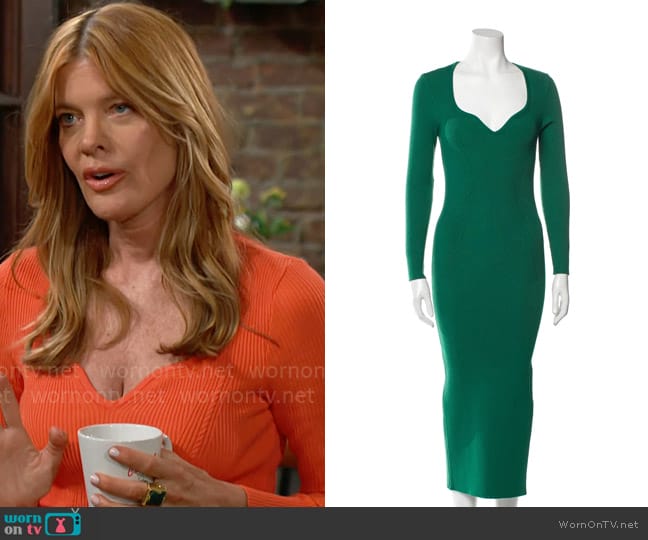 Paola Bernardi V-neck Dress worn by Phyllis Summers (Michelle Stafford) on The Young and the Restless