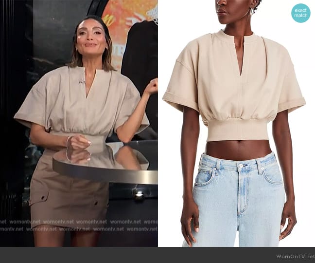 3.1 Phillip Lim Crop Sweatshirt worn by Courtney Lopez on E! News