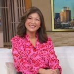 Juju’s pink floral blouse on Good Morning America