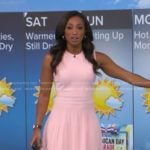 Brittany Bell’s pink ribbed dress on Good Morning America