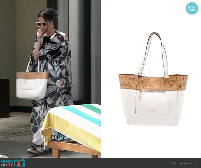 LAUREN Ralph Lauren Paley Cork Lauryn Tote worn by Sam McCall (Kelly Monaco) on General Hospital