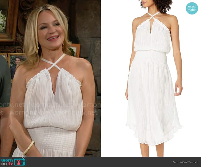 Ramy Brook Deanna Dress worn by Sharon Newman (Sharon Case) on The Young and the Restless