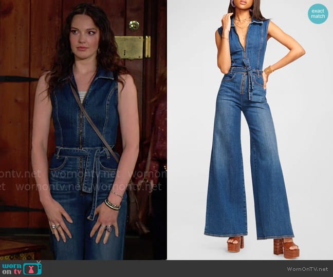 Ramy Brook Jemma Jumpsuit worn by Tessa Porter (Cait Fairbanks) on The Young and the Restless