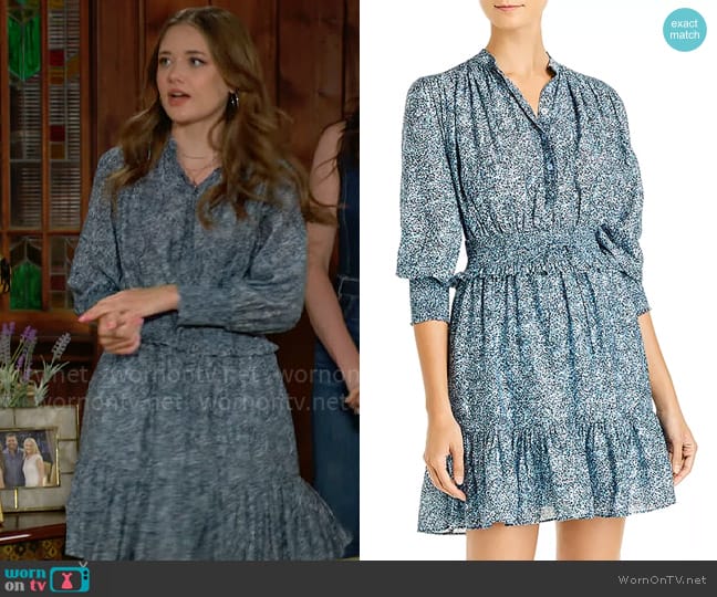 Rebecca Minkoff Chloe Dress worn by Faith Newman (Reylynn Caster) on The Young and the Restless