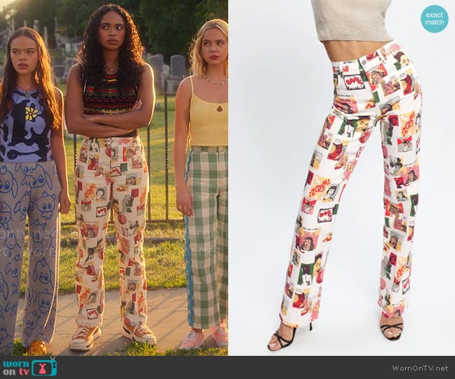 Reformation Comic High Rise Straight Long Jeans worn by Tabitha 'Tabby' Hayworth (Chandler Kinney) on Pretty Little Liars Original Sin