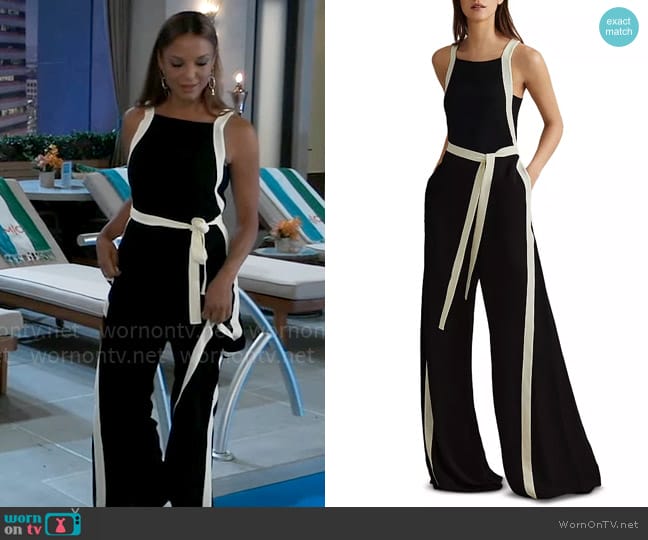 Reiss Salma Color Blocked Jumpsuit worn by Natalia (Eva LaRue) on General Hospital