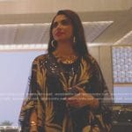 Sara’s sequined kaftan on The Real Housewives of Dubai