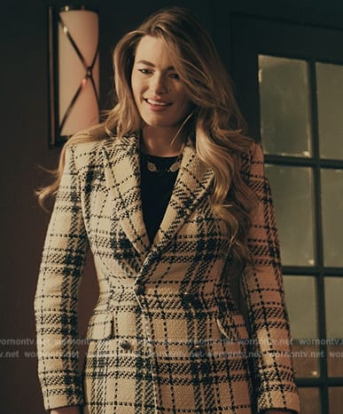 Sarah's plaid blazer on The Chi