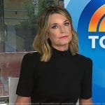 Savannah’s black belted dress on Today