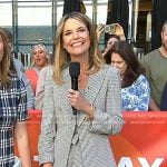 Savannah’s gingham check blazer and dress on Today