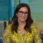 Savannah’s yellow bandana print shirt on NBC News