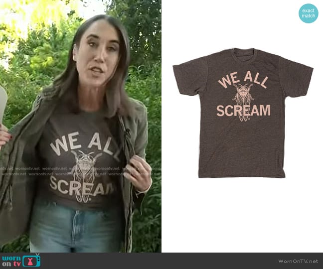 Science Museum of Minnesota We All Scream T-Shirt worn by Maggie Vespa on Today