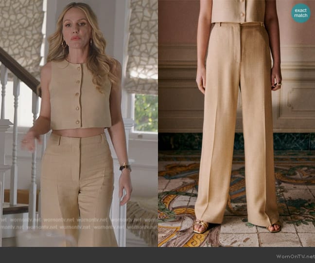 Sezane Giovanni Trousers worn by Laura Baker (Monet Mazur) on All American