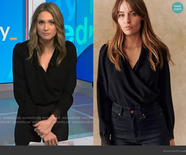 Sezane Amelie Blouse worn by Ellison Barber on NBC News Daily