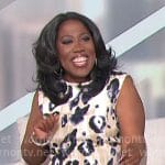 Sheryl’s painted leopard print dress on The Talk