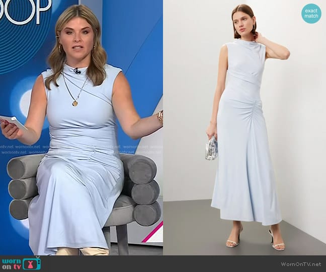 Simkhai Acacia Midi Dress worn by Jenna Bush Hager on Today