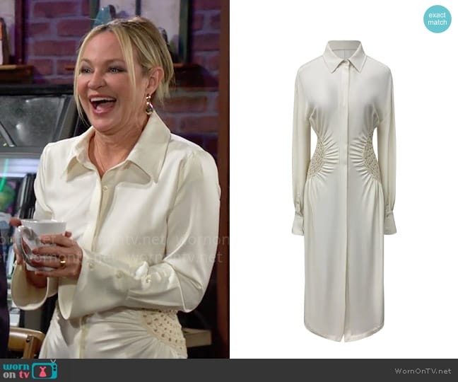 Simkhai Rhoda Dress worn by Sharon Newman (Sharon Case) on The Young and the Restless