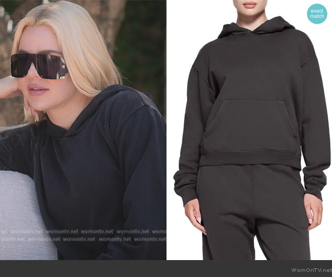 Skims French Terry Classic Hoodie worn by Khloe Kardashian (Khloe Kardashian) on The Kardashians