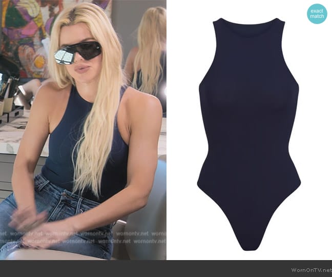 Skims High Neck Bodysuit worn by Khloe Kardashian (Khloe Kardashian) on The Kardashians