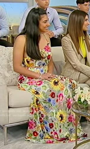 Sofia Valastro’s floral print dress on Tamron Hall Show