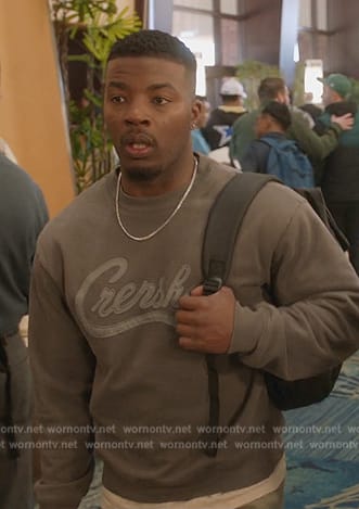 Spencer's gray Crenshaw sweater on All American