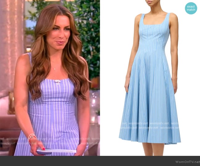 Staud Wells Fit & Flare Dress worn by Alyssa Farah Griffin on The View