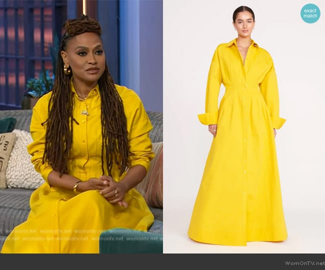 Staud Winona Dress worn by Ava DuVernay on The Kelly Clarkson Show