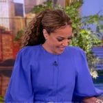 Sara’s blue belted dress on The View