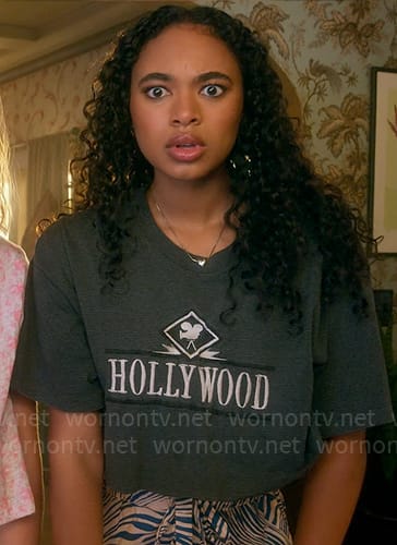 Tabby's Hollywood t-shirt on Pretty Little Liars Original Sin