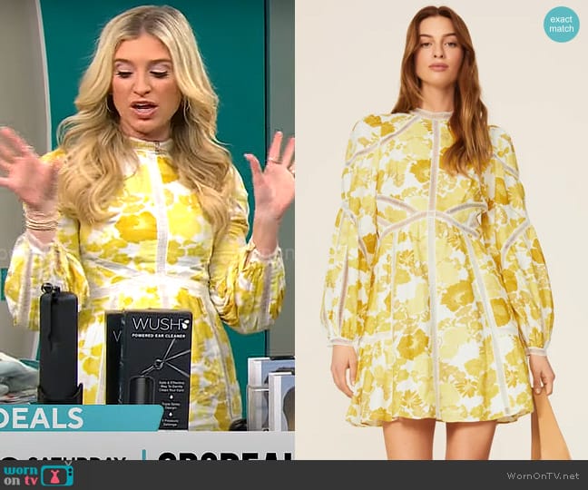 Ted Baker Cornila Dress worn by Ashley Bellman on CBS Mornings