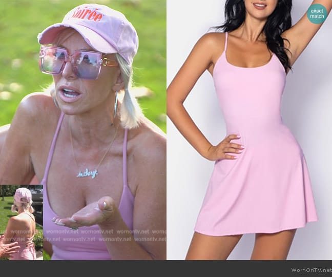 ABOCIW Lace-up Work out Dress worn by Margaret Josephs on The Real Housewives of New Jersey