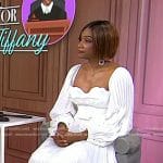 Tiffany Haddish’s white pleated dress on Today