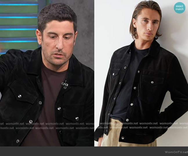 WornOnTV: Jason Biggs’s black jacket on Access Hollywood | Clothes and ...