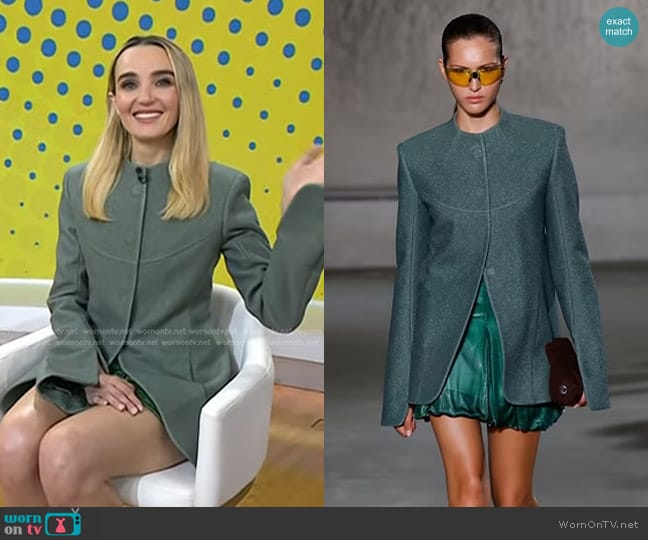 Tory Burch SS 2024 Collection worn by Chloe Fineman on Today