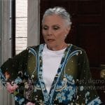 Tracy’s floral kimono jacket on General Hospital